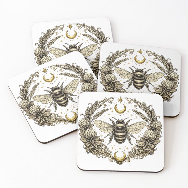 Item preview, Celestial Bee Sigil Botanical Design designed and sold by CottonandQuill.