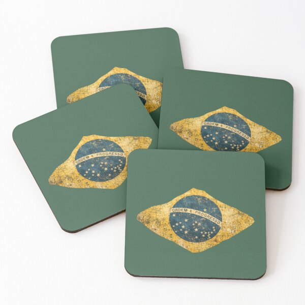 Item preview, Vintage Brazil Flag Soccer Fan Design designed and sold by Junior-Design.