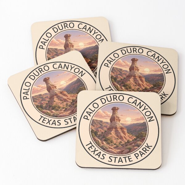Item preview, Palo Duro Canyon Lighthouse Rock Texas State Park Vintage Round Travel Art designed and sold by SimplyJasper.