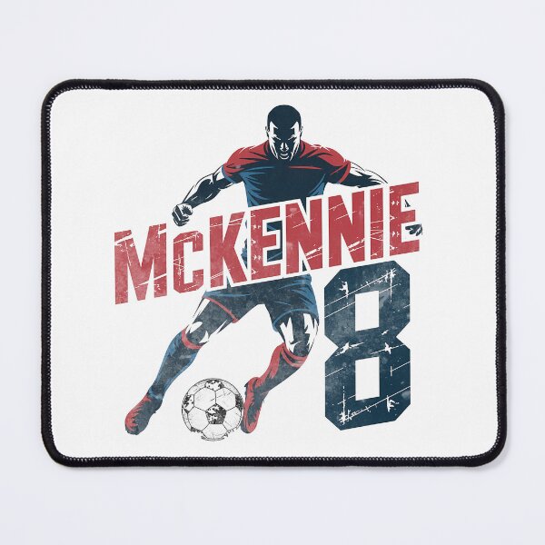Item preview, McKennie 8 USA Soccer Midfielder Strong Football Design designed and sold by OliviaHayesArt.