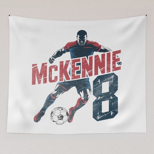 Item preview, McKennie 8 USA Soccer Midfielder  Strong Football Design designed and sold by OliviaHayesArt.
