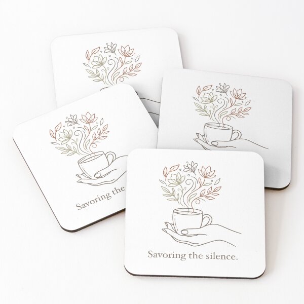 Item preview, Savoring the Silence Minimalist Tea Art designed and sold by Turiva.