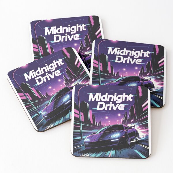 Item preview, Midnight Drive Neon Streetwear – Cyberpunk Car Night Aesthetic designed and sold by Epic.
