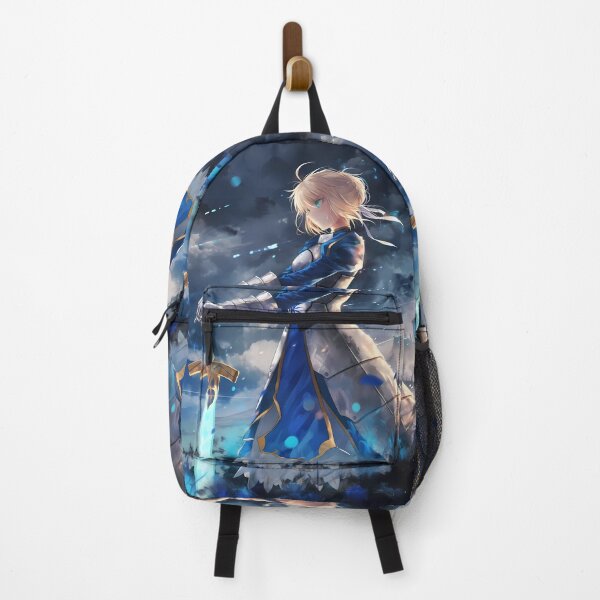 Item preview, Saber Fate Stay Night Night Sky Battle Stance Anime Girl designed and sold by Spraykart.