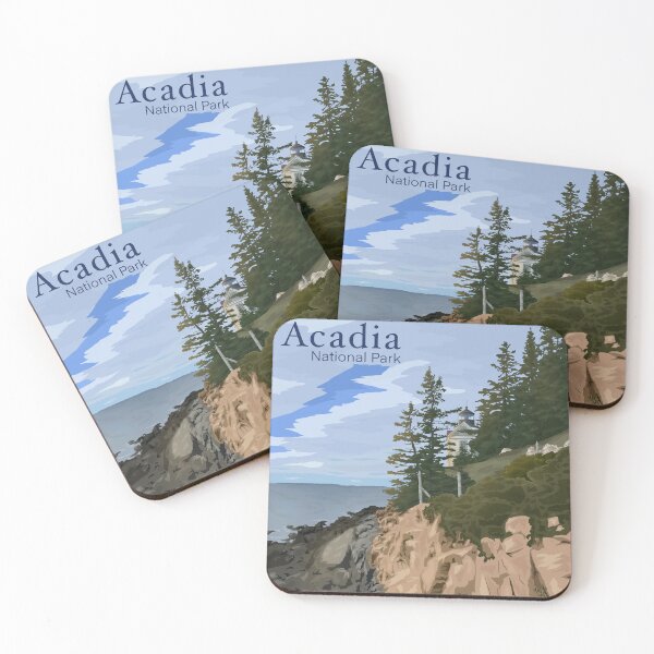 Item preview, Acadia National Park Travel Poster designed and sold by delaneyjz.