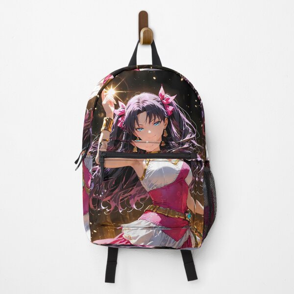 Item preview, Rin Tohsaka Fate Stay Night Anime Girl Waifu Radiant Charm Glowing Fantasy Dance Sparkling designed and sold by Spraykart.