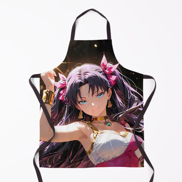 Item preview, Rin Tohsaka Fate Stay Night Anime Girl Waifu Radiant Charm Glowing Fantasy Dance Sparkling designed and sold by Spraykart.