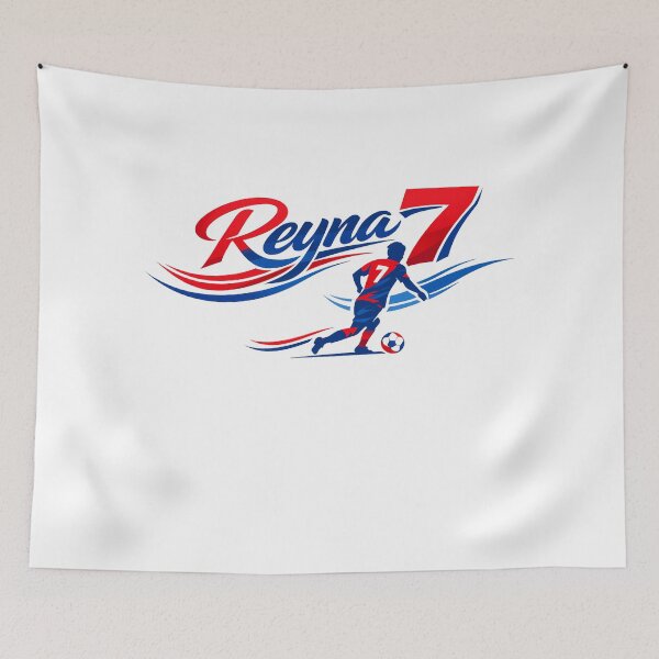Item preview, Reyna 7 USA Soccer Creative Player  Stylish Football Art designed and sold by OliviaHayesArt.