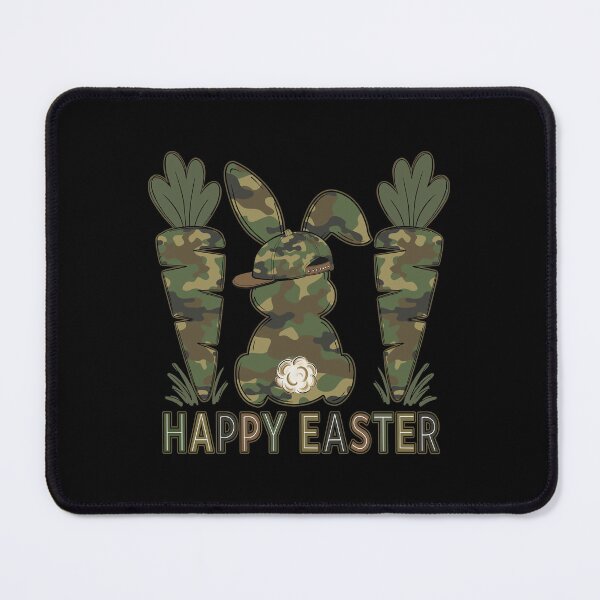 Item preview, Camo Bunny Carrot Happy Easter designed and sold by jackelmbradyt.