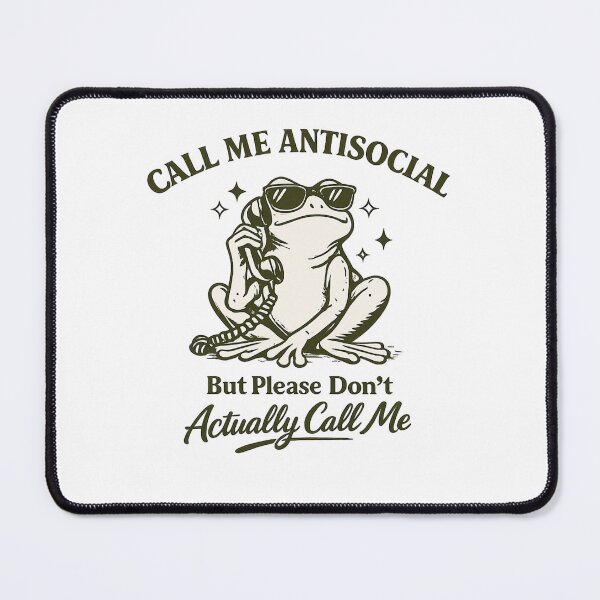 Item preview, Call Me Antisocial Funny Frog Introvert Humor Shirt | I hate phone calls | Frog Lover Gift | Introvert Life   designed and sold by PRINYOS.