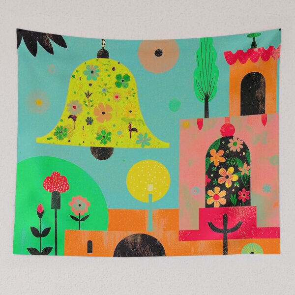 Item preview, Floral Bell Village / Joyful Garden Story designed and sold by joycrysstudio.