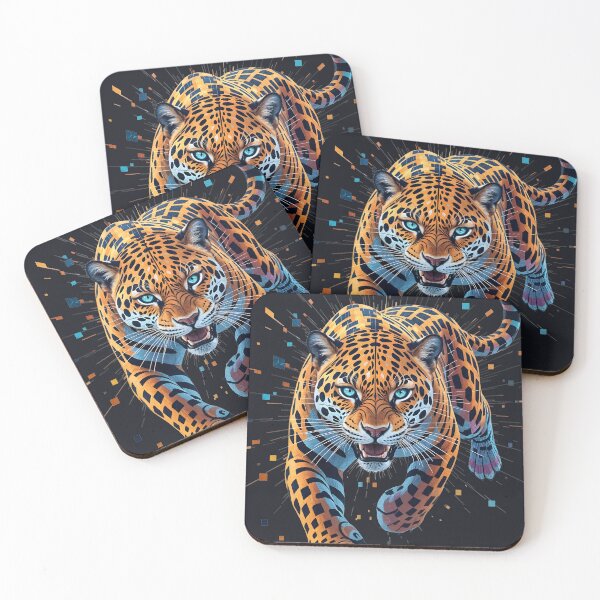 Item preview, Data Jaguar: Glitch Fauna (System Error) designed and sold by BGM by AI.