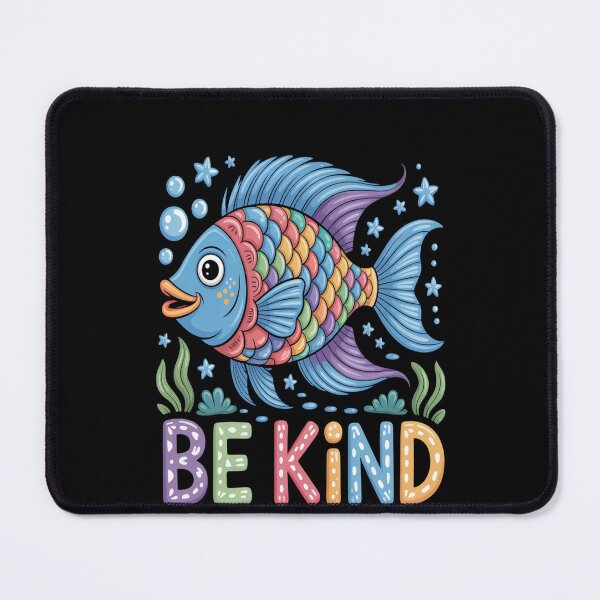 Item preview, Be Kind Rainbow Scale Fish copy designed and sold by TeamLequid.