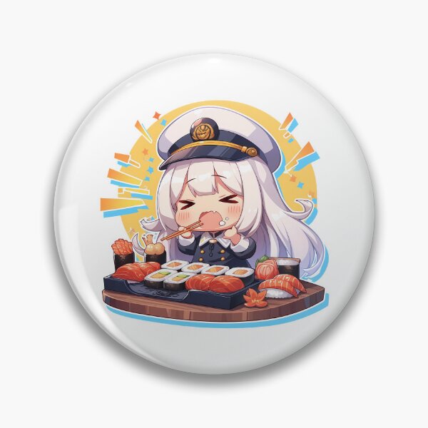 Item preview, Enterprise Azur Lane Captain Chibi Sushi Party designed and sold by Spraykart.