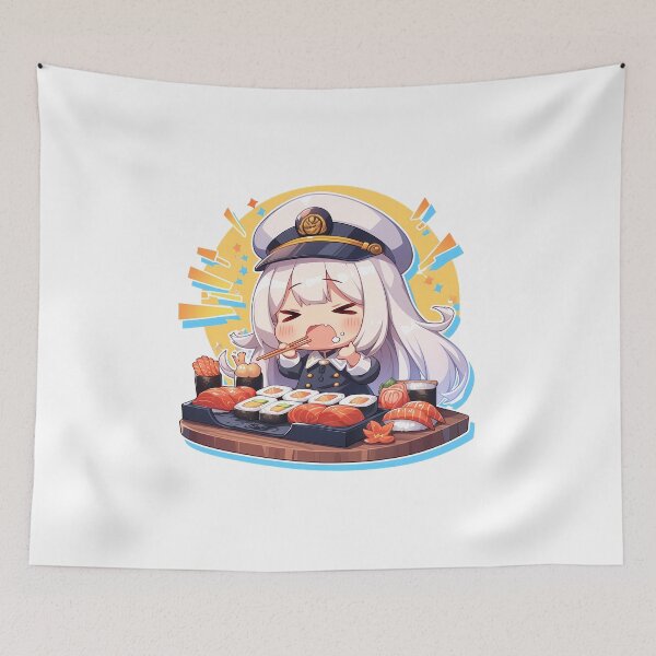 Item preview, Enterprise Azur Lane Captain Chibi Sushi Party designed and sold by Spraykart.