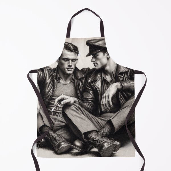 Item preview, 1940's Vintage Leather Legends Berlin Biker Boys Gay Pride Graphic Design designed and sold by ItsAKinkThing.