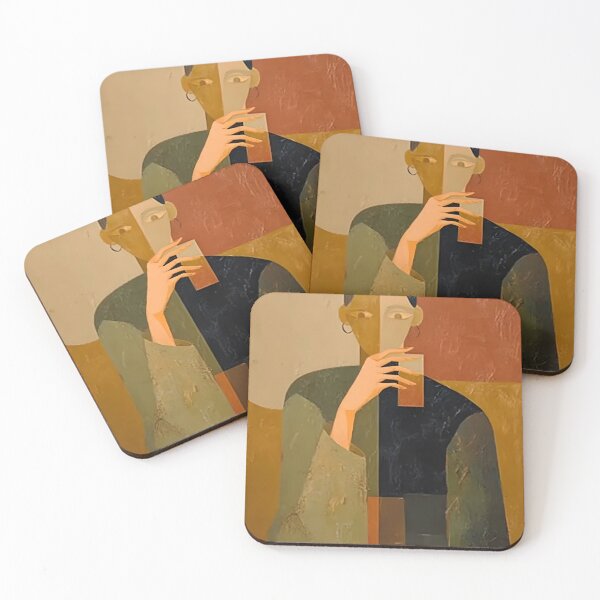 Item preview, Stylized Figure Drinking designed and sold by liveurban.