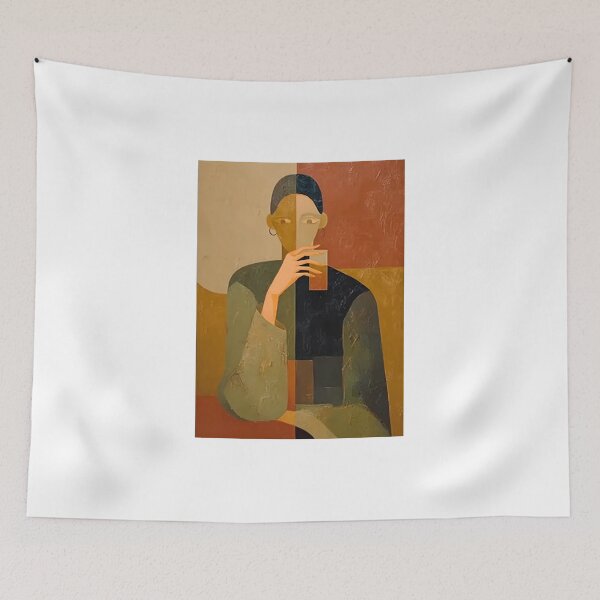 Item preview, Stylized Figure Drinking designed and sold by liveurban.