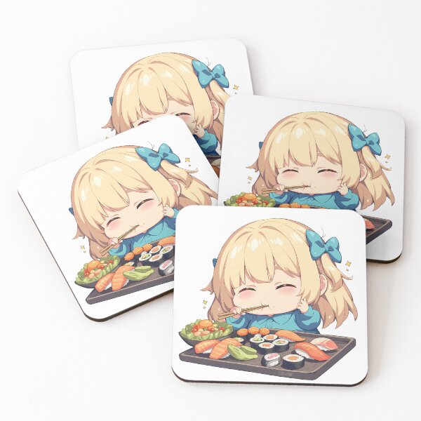 Item preview, Ais Wallenstein Pick Up Girls Dungeon Chibi Sushi Bite designed and sold by Spraykart.