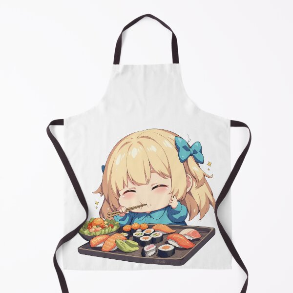 Item preview, Ais Wallenstein Pick Up Girls Dungeon Chibi Sushi Bite designed and sold by Spraykart.