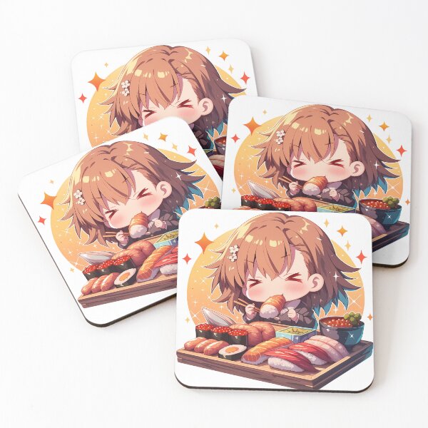 Item preview, Misaka Mikoto A Certain Scientific Railgun Chibi Sushi Electric Sparkles designed and sold by Spraykart.