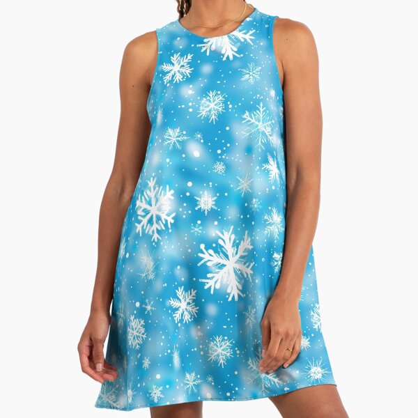Blue Sky Early Snow" A-Line Dress for Sale by Hillonmary | Redbubble