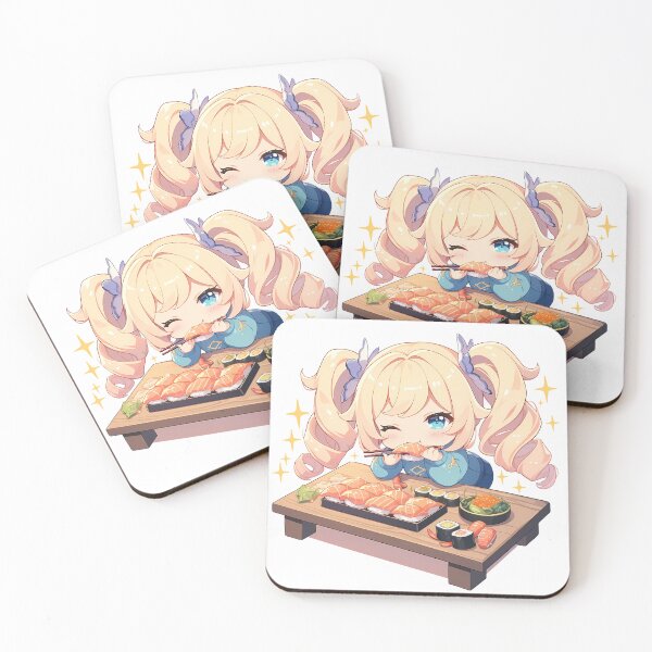 Item preview, Barbara Genshin Impact Chibi Sushi Sparkles designed and sold by Spraykart.