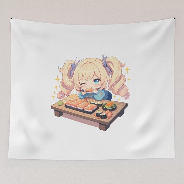 Item preview, Barbara Genshin Impact Chibi Sushi Sparkles designed and sold by Spraykart.