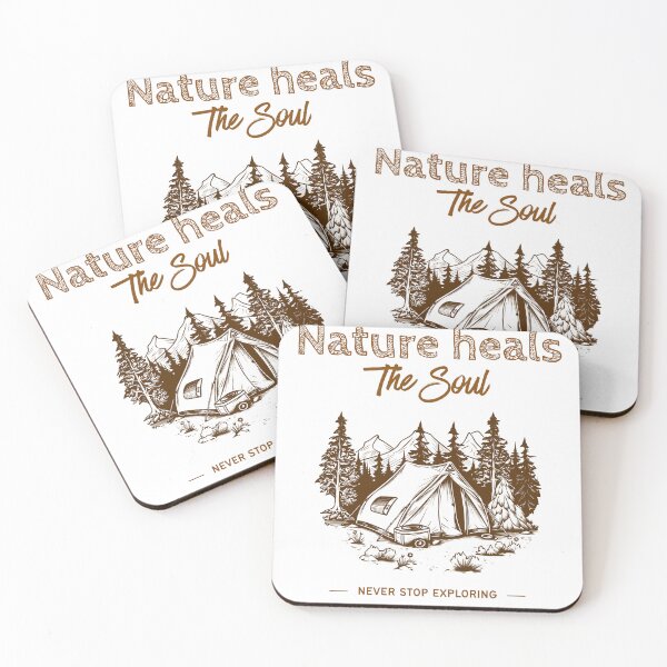 Item preview, Nature Heals The Soul – Vintage Outdoors T-Shirt, Camping & Hiking Design designed and sold by Lynn Creates.