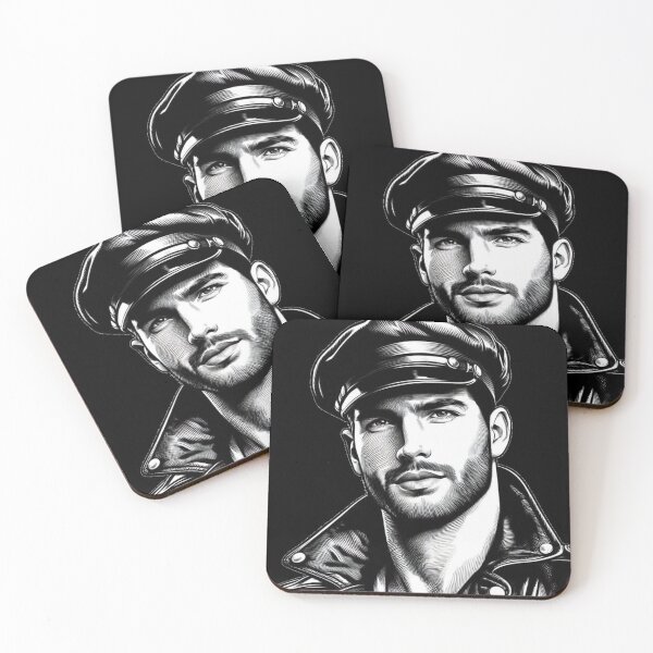 Item preview, Gay 1940s Vintage Biker Parisian Leather Pride Graphic Design designed and sold by ItsAKinkThing.