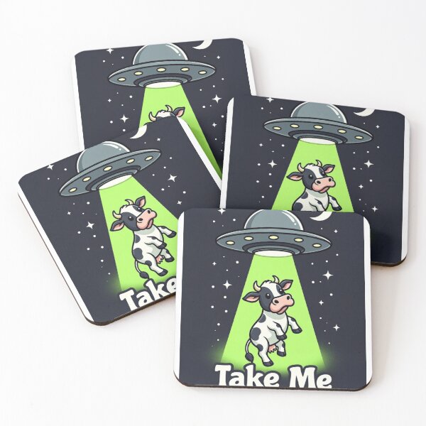 Item preview, Take Me With You UFO T-Shirt – Funny Alien Abduction Cow Tee designed and sold by Epic.