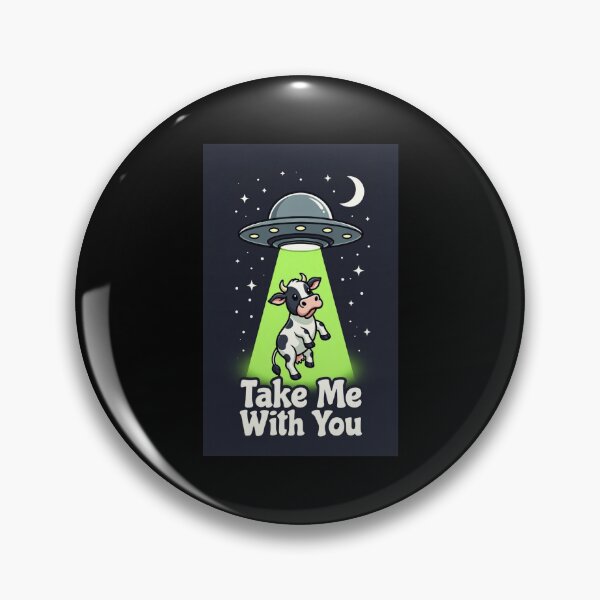 Item preview, Take Me With You UFO T-Shirt – Funny Alien Abduction Cow Tee designed and sold by Epic.