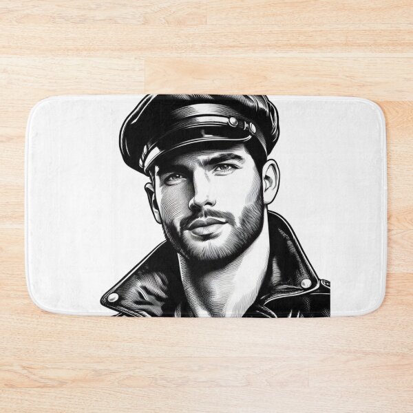 Item preview, Gay 1940s Vintage Biker Parisian Leather Pride Graphic Design designed and sold by ItsAKinkThing.