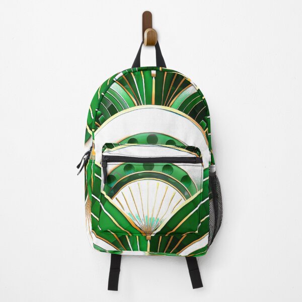 Item preview, Art Deco Emerald-Green Hues And Golden Pattern designed and sold by DEC02.