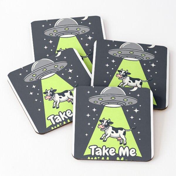 Item preview, Take Me With You UFO T-Shirt – Funny Alien Abduction Cow Tee designed and sold by Epic.