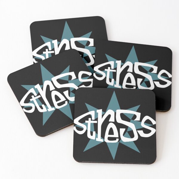 Item preview, Stress Records (White  Teal Blue Logo) Classic designed and sold by RupertBuckri.