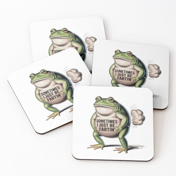 Item preview, Naturalist Frog Illustration with Humorous Gas designed and sold by Bloomkept.