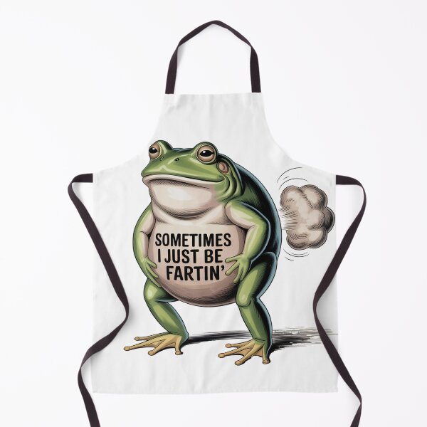 Item preview, Naturalist Frog Illustration with Humorous Gas designed and sold by Bloomkept.