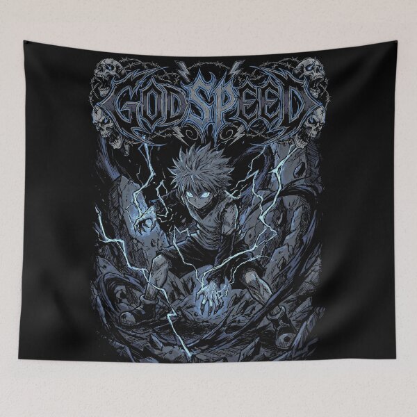 Item preview, Thunder God Speed Dark Art Anime designed and sold by Tokyo Retro.