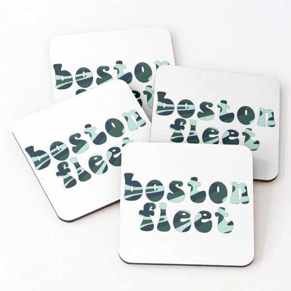 Item preview, Boston Fleet PWHL Groovy Retro Font designed and sold by coffeepolicy.