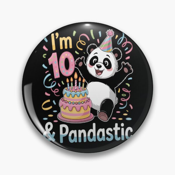 Item preview, Birthday 10 Years Old Panda Bear designed and sold by orlodrake.