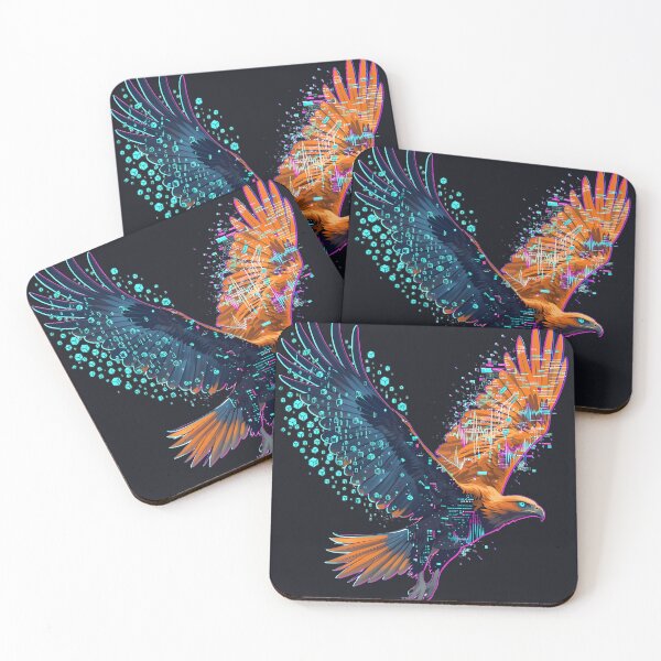 Item preview, Frequency Eagle: Glitch Fauna (System Error) designed and sold by BGM by AI.