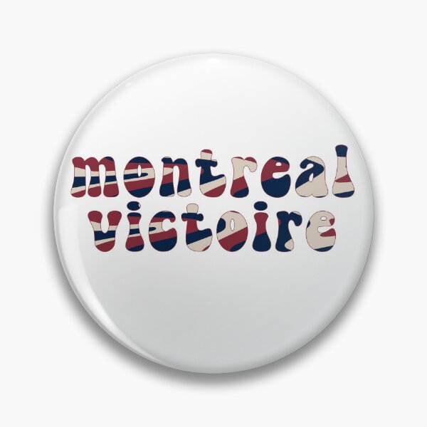 Item preview, Montreal Victoire PWHL Groovy Retro Font designed and sold by coffeepolicy.