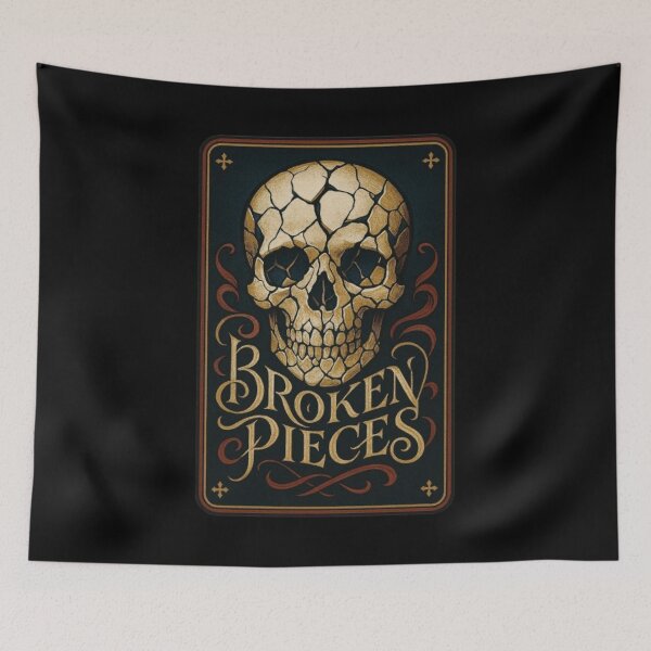 Item preview, Broken pieces porcelain Skull – Skulls Design & Illustration, Skull Art, Skeleton, Anatomy Skull, Dark Art Graphic designed and sold by Typologystudios.