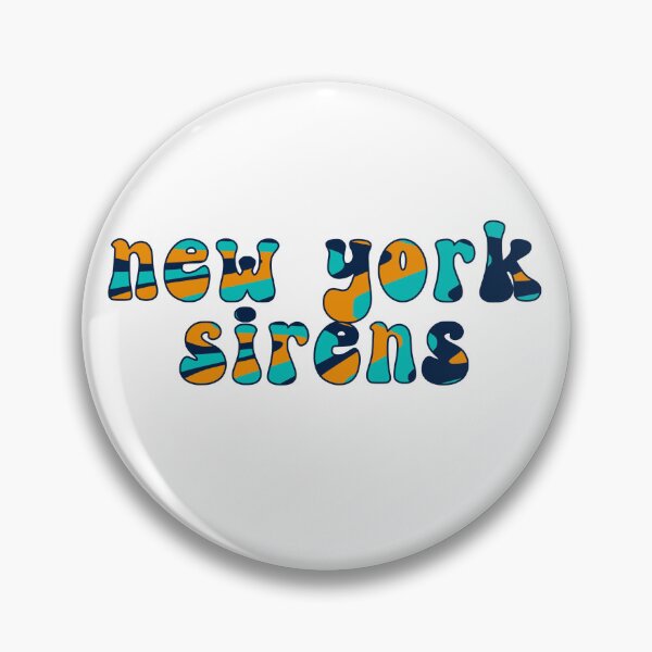 Item preview, New York Sirens PWHL Groovy Retro Font designed and sold by coffeepolicy.