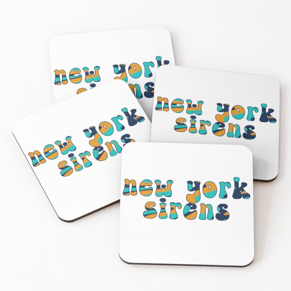 Item preview, New York Sirens PWHL Groovy Retro Font designed and sold by coffeepolicy.