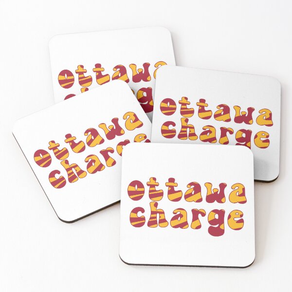 Item preview, Ottawa Charge PWHL Groovy Retro Font designed and sold by coffeepolicy.