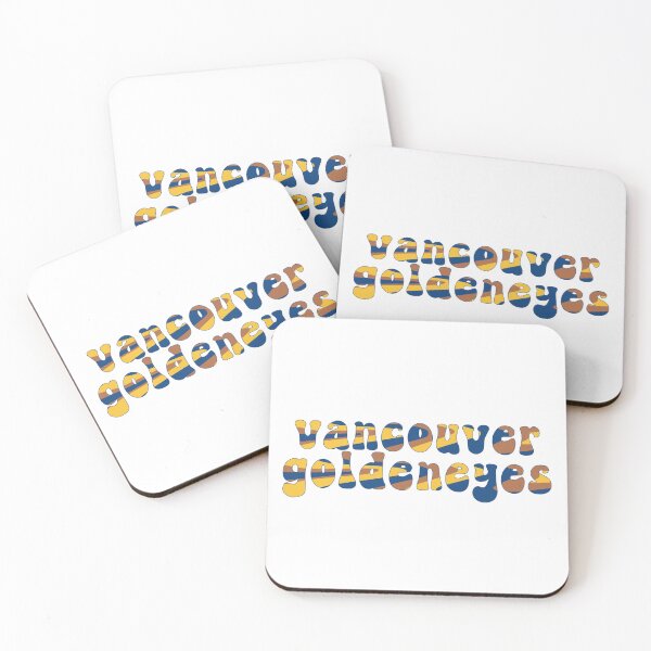 Item preview, Vancouver Goldeneyes PWHL Groovy Retro Font designed and sold by coffeepolicy.