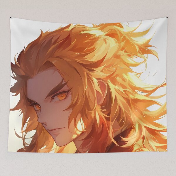 Item preview, Kyojuro Rengoku Demon Slayer Sunlit Flame Profile designed and sold by 108Recordings.