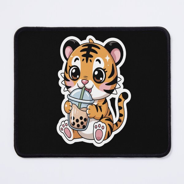 Item preview, Boba Tiger Mango Bubble Pearl Milk Tea  designed and sold by orlodrake.
